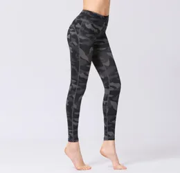 Fitnesshosen Neue Hersteller Ganze Tarngedruckte Yoga Pant Women Outdoor Sporthosen Tanz Yoga neun Pants9417816