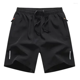 Shorts masculinos de tamanho grande para 2024 Summer Beach Pants Sports e Casual Cropped