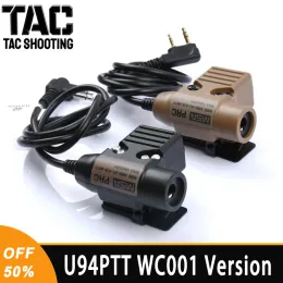 Accessori Versione militare tattica U94 PTT WADSN Auricolare COMTAC EARPHE SOLLE SOLLE DI SCHEDA CUSTRO FIT FIT BAOFENG KENWOOD Plug