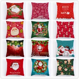 Pillow Christmas Day Cover Babbo Natale divano