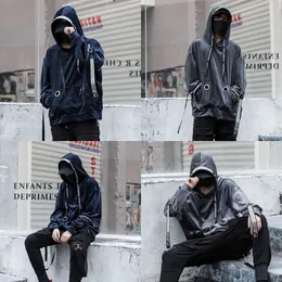 Momo April Erkekler Katı Pamuk Veet Büyük Boy Hoodie Sonbahar Kış Kapüşonlu Hoodies Plus Boyutu 201020 S