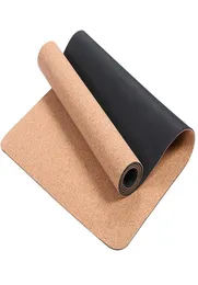 TPECORK YOGA MATS FÖR Fitness Natural Pilates Gymnastik Sport Mats Yoga Övning Kuddar Massage6006881