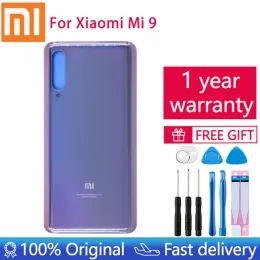 프레임 Xiaomi MI 9 MI9 백 배터리 커버 백 백 하우징 Xiaomi MI 9 후면 도어 뒷면 커버를위한 3D 유리 커버 케이스