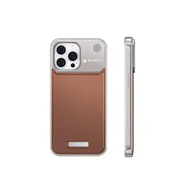 Obudowy telefonu komórkowego obowiązujące iPhone 15promax Phone Phone Case 14pro skórzany metalowy telefon komórkowy obudowa anty-kropka ochronna 240423