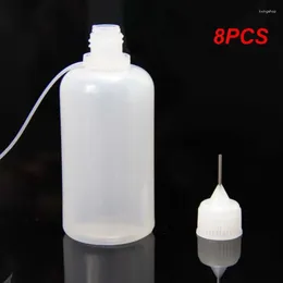 収納ボトル8PCSニーダーチップ接着剤アプリケーターボトル用紙クイリングDIYスクラップブッキングクラフトツール