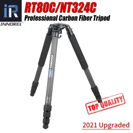 Tripods RT80C/NT324C Professional Carbon Fiber Tripod for DSLR Camera Video Camcorder Heavy Duty Birdwatching Camera Stand Bowl Tripod