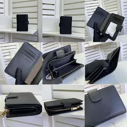 53436 Europäischer und amerikanischer Mode -Wallet -Clip -Designer Leder modische Männer- und Frauen Mini Reißverschluss Speicher Brieftasche Brieftasche Brieftasche Gürtel Charme Schlüsselbeutel