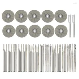 Diamond Saw Blade Grinding Burr Needle Point Engraving Carving Polishing Glass Jade Stone Drill Bit Rotary Tool