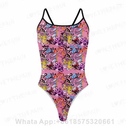 ملابس السباحة للسيدات أحب Pain One Piece Swimsuit 2024 Women One Athletic Pro Race Race Monokini Beach Suit