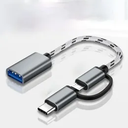 2 w 1 Kabel adaptera typu-C OTG dla Samsung S10 S10+ Xiaomi Mi 9 Android MacBook Mouse GamePad Tablet PC PC COPE C Kabel USB