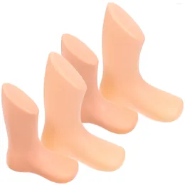 Decorative Figurines 4Pcs Baby Shoe Support Displaying Foot Models Toddler Mannequin Store Accessory