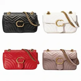 Designer -Bag -Umhängetaschen Marmont Handtasche schwarz rose rosa weiße Frauen Handtaschen RGWS3JHEK#