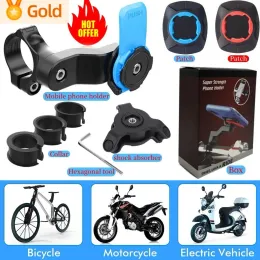 Stands Motorcycle Phone Titular para Xiaomi Mobile Phone Bracket ShockResistant Scooter Bike MTB Bicycle Holder Acessórios