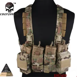 Eyewears Cordura Emerson Easy Chest Rig Multicam Vest Airsoft Paill Military Army Combat Gear Em7450