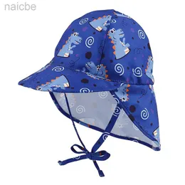 Caps chapéus de verão chapéus solar chapéus fofos meninos meninas meninas desenhos animados estampas de animais panamá babys chapéu uv proteção praia crianças chapéus de balde d240425