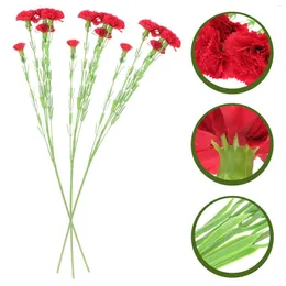 Fiori decorativi 3 PCs Carnazione artificiale Flower Decoration Wedding Simulation Bouquets Decorazioni false floreali