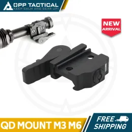 Acessórios Tactical M300 M600 Lanterna de arma QD Base de liberação rápida Tactical Metal Scout Light Mount Fit 20mm Picatinny Rail