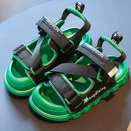 Летние спортивные сандалии для детей с подвижными девочками летние сандалии антислайная обувь для детей в корейском стиле сандалии