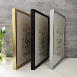 Frame Frame di immagini in alluminio per immagini Frame di foto in metallo per parete sospeso con certificato poster in plexiglass cornice fotogramma decorazione