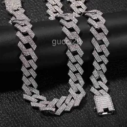 Iced Out Miami Chain Link Chain Cadeias de ouro rosa grossa de colar de moissanita grossa Jóias de hip hop r3lf xkkx fpjv 5g6b