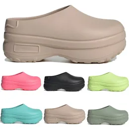 Designer Sandals Women Platform Slippers Summer Fashion Slides Beige Lucid Pink Core Black Sier Green flat slipper Adifom Stan Smith Mule Chef Shoes