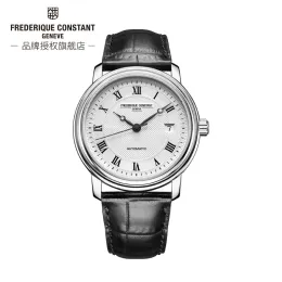 Cases Fashion Luksus Frederique Constant Watch FC303 Zaawansowany skórzany pasek automatyczny kalendarz Casual Męski zegarek luksusowy kwarc