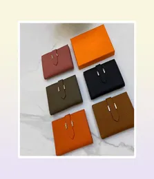 Fashion Women Fritch Wormet Porlotetto in pelle Portacnici singoli con cerniera Signor Ladies Long Classical Borse con Orange Box Card71300452475686