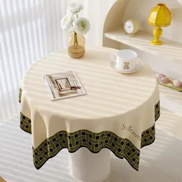 Настольная ткань d38tablecloth Простая современная плюшевая круглая скатерть кофейная обеда