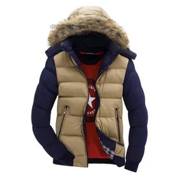 All'ingrosso- Fashion Mens Furfasted Down Parka Slim Fit Spesse Giacche invernali calde per dimensioni maschili M-XXXL Casual Shoots With With Hood Q2558/