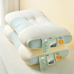 Masaj Boyun Yastığı 3D Spa Masaj Yastıkları Bölme Uyumaya ve Boyun Yastığı Bulutu Korumaya Yardımcı Olacak Pamuk Servikal Ortopedi Yastığı