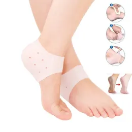 Werkzeug 2pcs Silikon Füße Pflege Socken feuchtigkeitsspendende Gel Heel Dünne Socken mit Loch Cracked Foot Skin Care Protectors Fußpediküre Werkzeuge