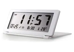 Display LCD Descrizione silenziosa Silent Digital Temperatura della temperatura Flip Travel Electronic Home Office Mini Calendar6131583