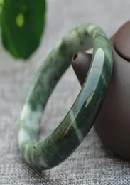 Drop Cheaper Natural Green Guizhou Jades Bracelets Round Bangles Gift For Women Jades fashion Jewelry accessories8255748