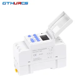 Controls Timer Switch Din Rail Digital Tp8a16 Weekly Programmable Electronic Microcomputer 30a 220v 230v 6a30a 12v Ac Thc15a