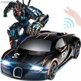 Electric/RC Car RC 32cm Bugatti Gesture Remote Control Control Auto Deformazione auto Wireless Ricarica Racing Toy Boy Christmas e Capodanno Giftsl2404