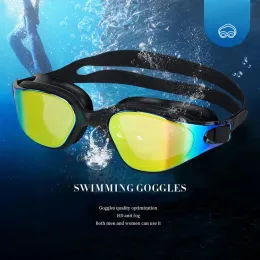 إكسسوارات السباحة نظارات واقية من الرجال البالغين يسبحون نساء مقاوم للماء المضاد للغوص نظارات UV الحماية