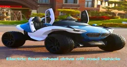 FourWheel Drive Kids Electric Cars Dzieci Samochód Elektryczny 110 lat jazdy na zabawkowym pojeździe za pokład dla dzieci jazda na 9280703
