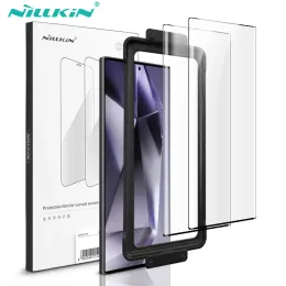 Защитники Nillkin 2pcs Full Glue Screen Protector для Samsung Galaxy S24 Ultra Full Cover Soft Film для Samsung Galaxy S23/S22 с инструментом