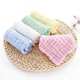 Produkt 5pcs 30x30 cm Babytuch Badetücher Gesicht Waschlappen Musselin Quadrate Baumwoll Handwischgaze für Baden Fütterung Kindertaschentuch