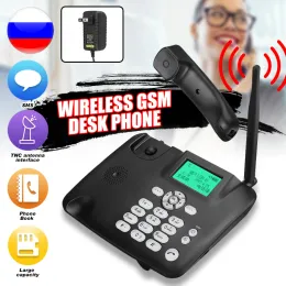 Accessories Black Fixed Desktop Wireless cordless Telephone 2G GSM Desk Phone SIM Card SMS Function Desktop Telephone Machine