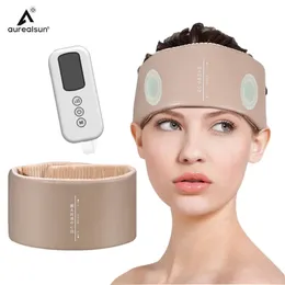 Elektrische Kopfmassagebaster Airbag Druckmassage Gesundheitswesen Kopfschmerzen Schmerz Relief Kopfhaut Tiefe Entspannung Physiotherapie 360 ° Wickeln 240425