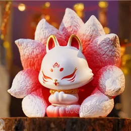 Древняя девять Fox Fairy Series 2 Blind Box Toys Toys Mystery Mictery Figure Caja Сюрприз Kawaii Модель день рождения 240422