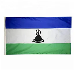 Флаг Lesotho Высококачественный 3х5 футов 90x150 см фестивальных фестивальных вечеринок подарки 100d полиэфирные внутренние отпечатки на открытом воздухе баннеры 3925307