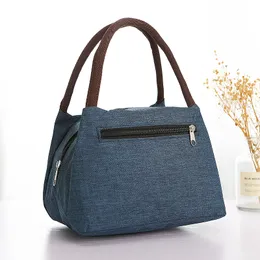 Canvas Bag Women 2024 New Bag Cloth Bag Lunch Box Tote Bag Commuting To Work Small Cloth Bag Bento Bag Small Handbag C2