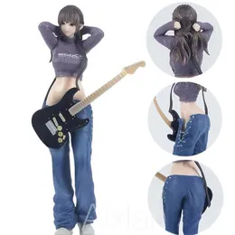 Action Toy Figures 25CM Lovely Anime Lechery Figure Hitomio Guitar Younger Sister Sexy Girl PVC Action Figure Collectible Model Toys Kid Gift Y240425J2I3