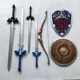 Calzini 1: 1 game link sky scield and sky sword cosplay pops phes cos armi Halloween Weapon Cosplay Stage Props Toys 108cm