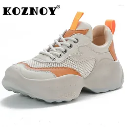 Повседневная обувь Koznoy 5cm Воздушная сетка подлинная кожаная кожа