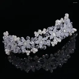 Haarklammern Prinzessin Bridal Tiara Kopfbedeckung Nicht rutsches Haarband Fashion Crystal Headschmuck Diamond Blumenzubehör Party
