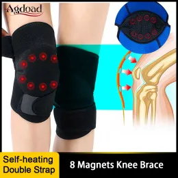 Almofadas agdoad auto -aquecimento joelheiro ímã turmalina terapia moxabustion compressa quente joelho para artrite alívio de dor no joelho mais quente