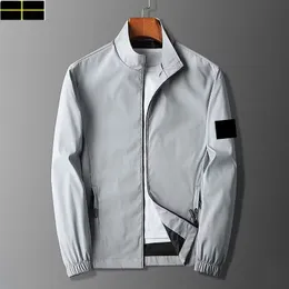 Taş ceket lüks marka erkek ceket klasik üçgen moda moda genç gevşek ceket rüzgarlı ince ceket gündelik fermuarlı ceket kapüşonlu katlar